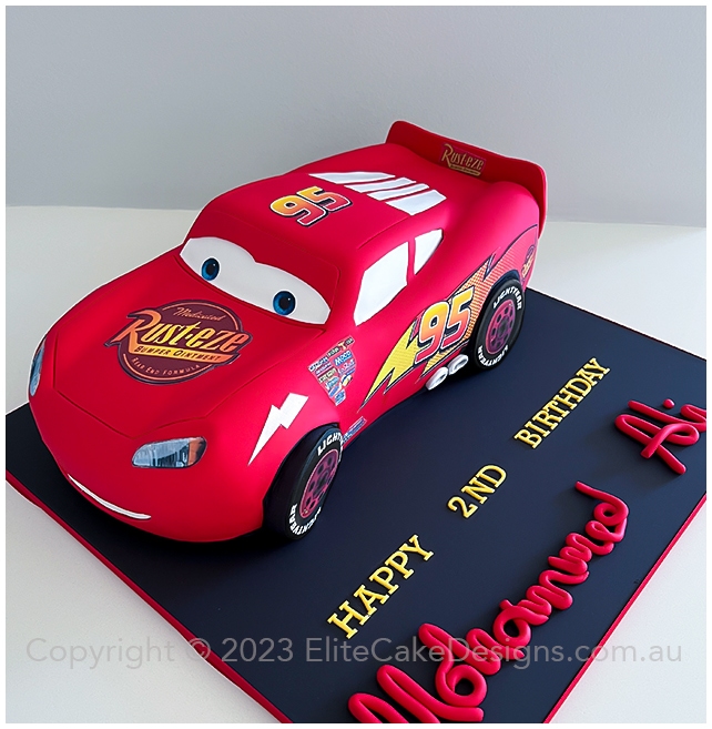Lightning McQueen birthday cake in Sydney